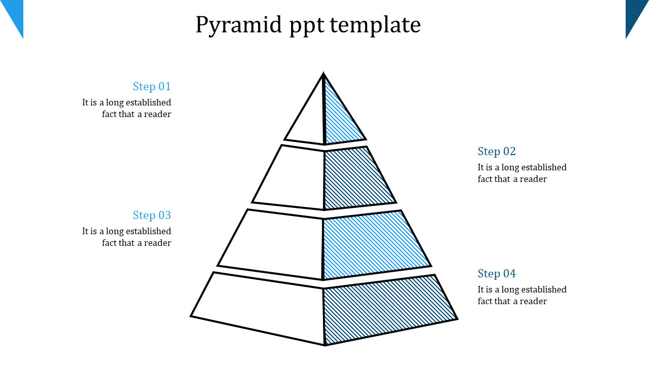 pyramid ppt template-pyramid ppt template-4-blue